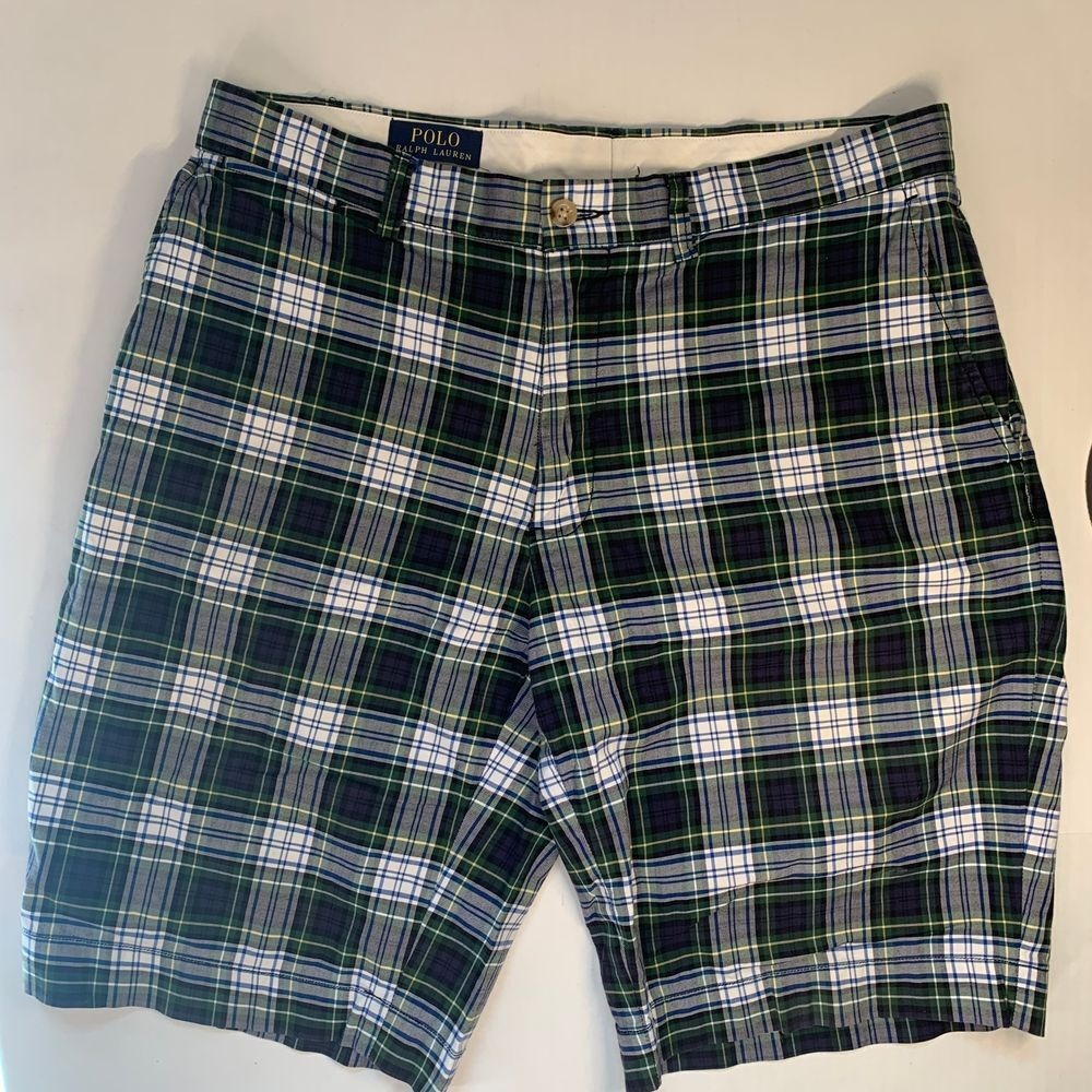 Ralph Lauren Polo Navy/Green/White  Bermuda Shorts Size 33 Preppy Academia